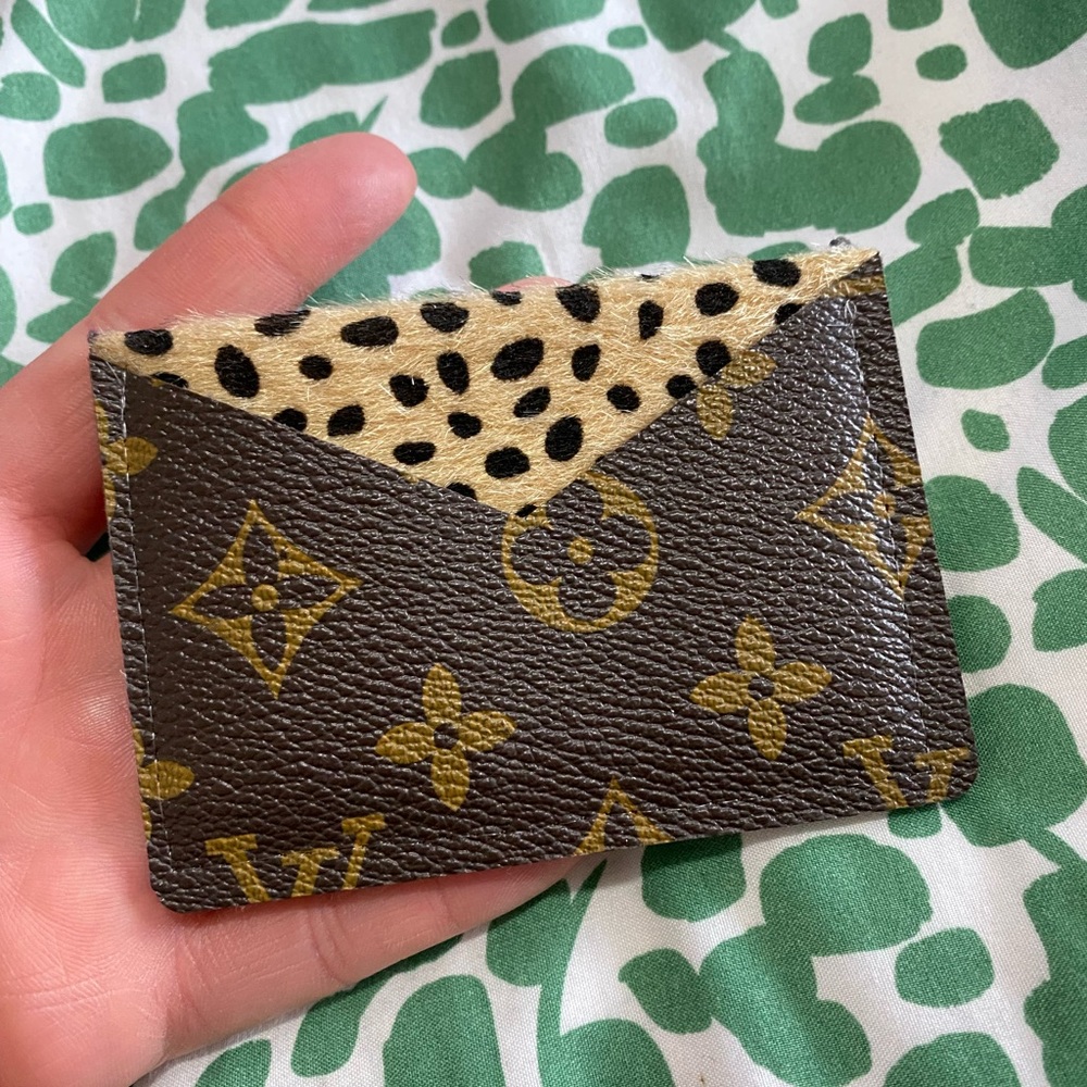 Repurposed Louis Vuitton Card Holder